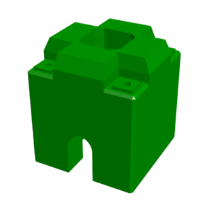 3D-Rendering des Signalfundaments (Oberteil)