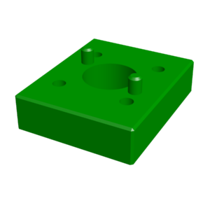 3D-Rendering des Signalfundaments (Unterteil)