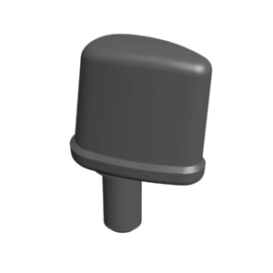 3D-Rendering der Topfantenne