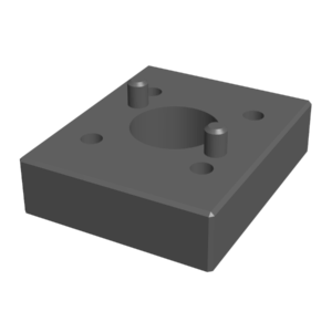 3D-Rendering des Signalfundaments (Unterteil)