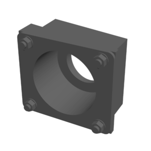 3D-Rendering der Puffersockelplatte