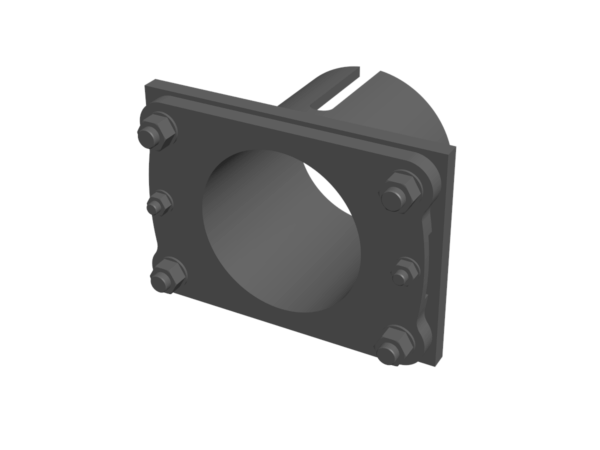 3D-Rendering der Spannplatte