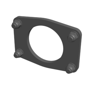 3D-Rendering der Spannplatte