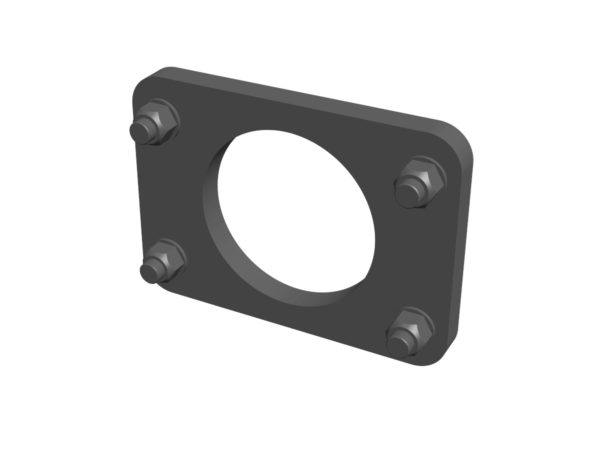3D-Rendering der Spannplatte